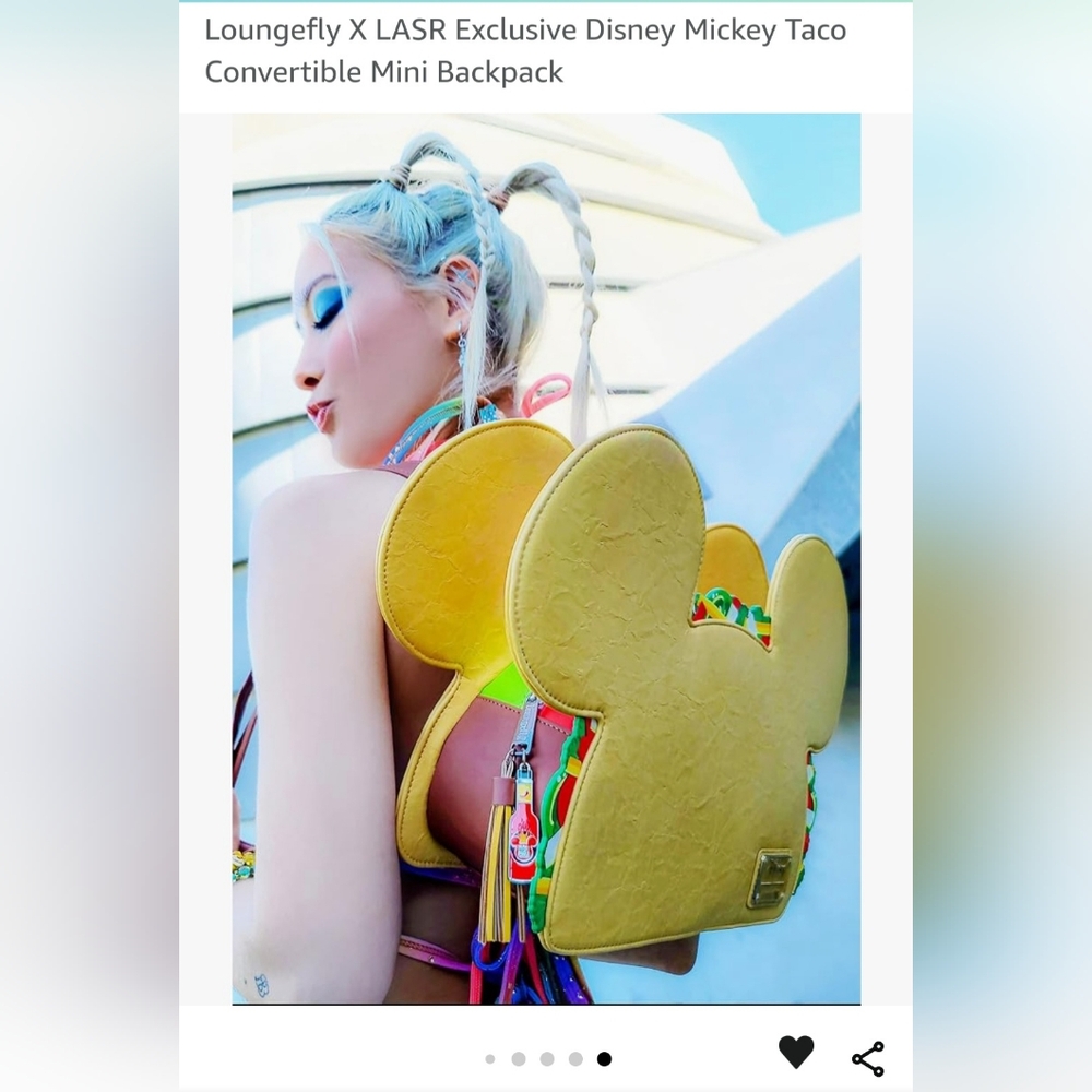 NWT Loungefly X LASR Mickey
